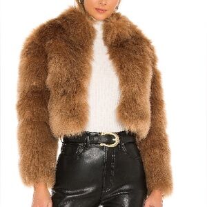Nookie Tatiana Faux Fur Jacket | Tan